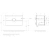 База под раковину BELBAGNO MARINO-CER-N-900-2C-SO-NL-P