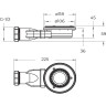 Душевой поддон из искусственного мрамора BELBAGNO TRAY-MR-UNO-RH-120/90-550-35-W-L-BO