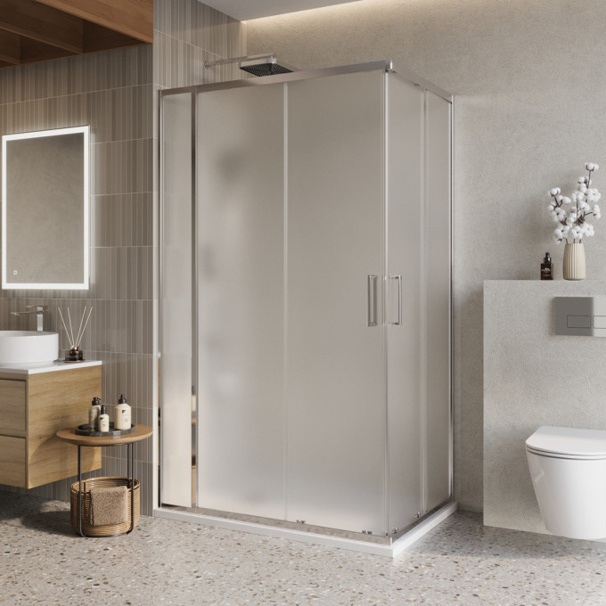 Душевой уголок BELBAGNO LUCE-AH-21-120/80-P-Cr
