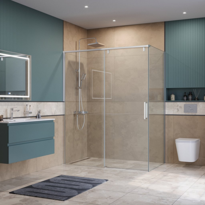 Душевой уголок BELBAGNO SOFT_CLOSE-1-AH-1-160/90-C-Cr