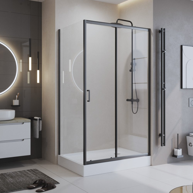 Душевой уголок BELBAGNO UNO-195-AH-1-150/80-C-Cr