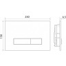 Кнопка смыва BELBAGNO BB022-GV-ORO