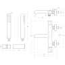 Смеситель для ванны и душа BELBAGNO UNO-VASM/DFS-CRM в комплекте с ручным душем, шлангом и держателем, хром