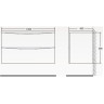Тумба Cemento Verona Grigio 99,6 см BELBAGNO ACQUA ACQUA-1000-2C-SO-CVG
